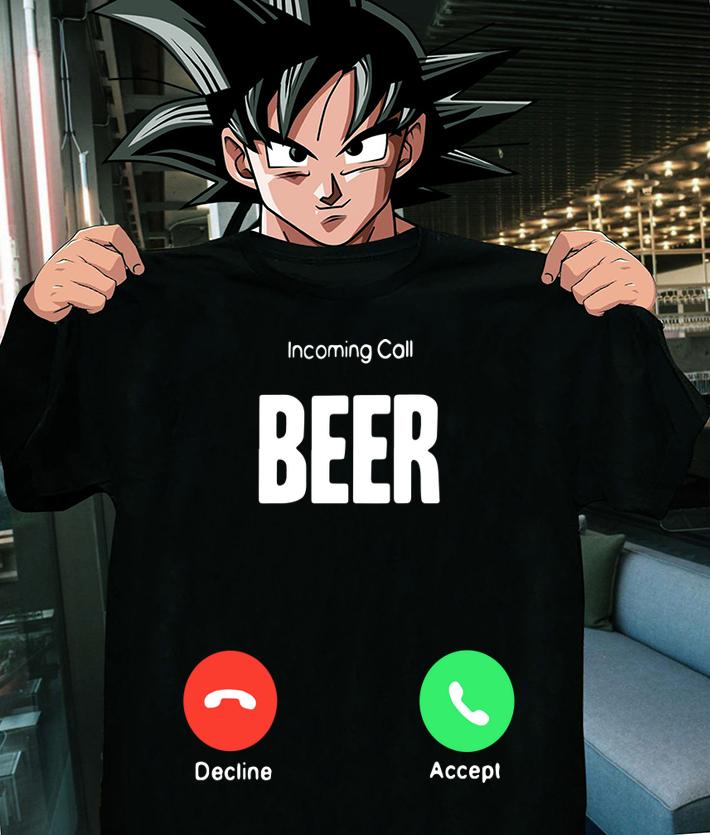 Incoming Call Beer Decline Accept t-shirt shirt