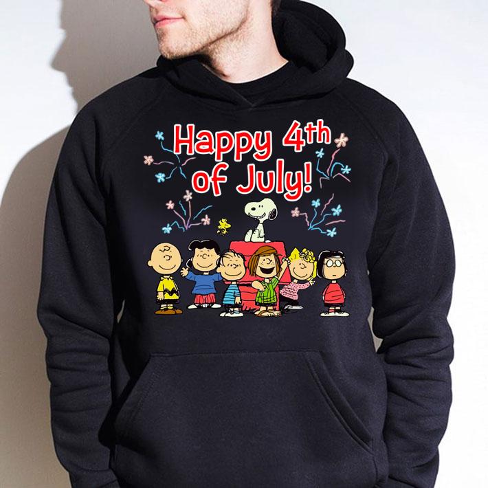 Snoopy Charlie Brown Woodstock Happy 4th Of July t-shirt hoodie