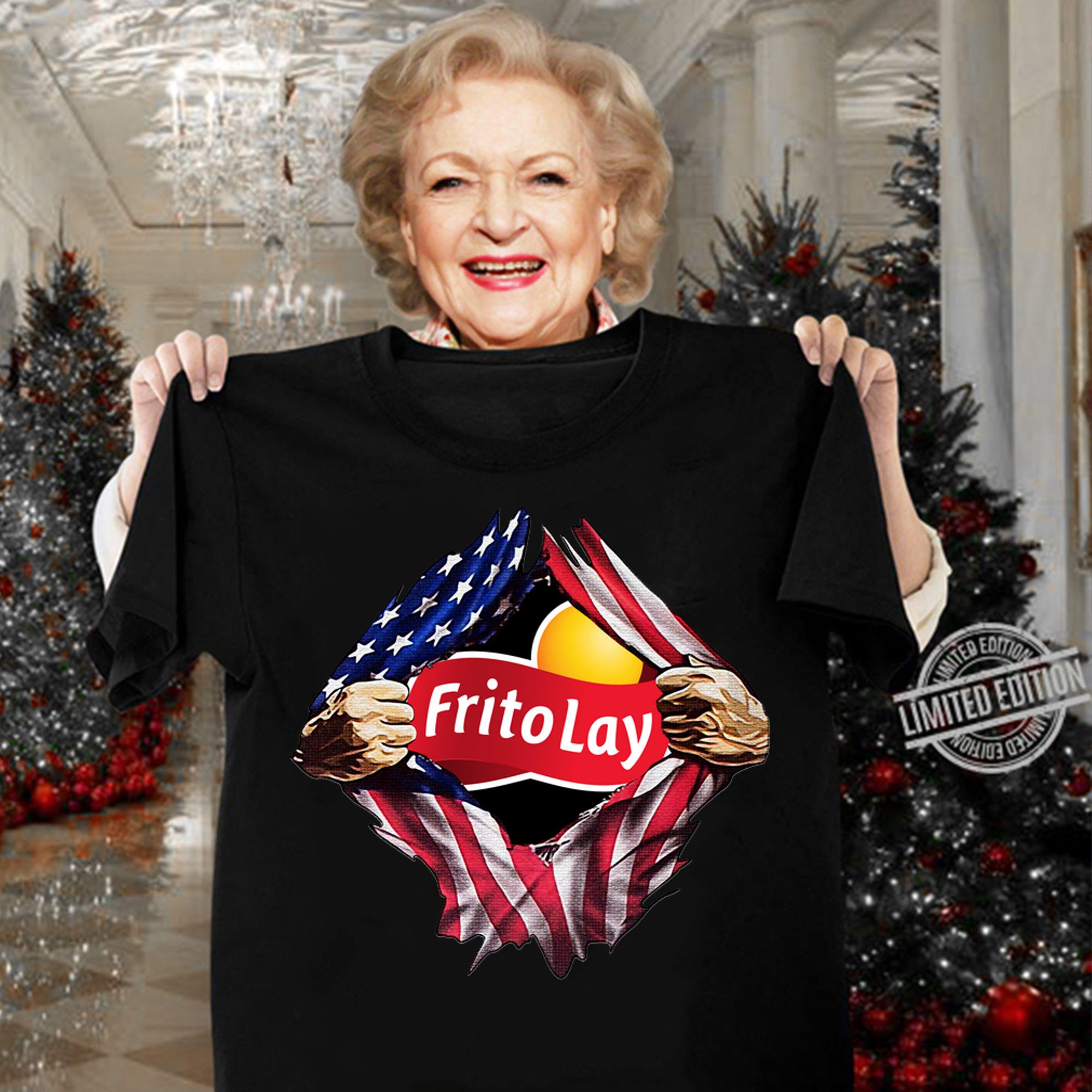 Frito Lay American Flag 4th Of July Independence Day t-shirt woman shirt