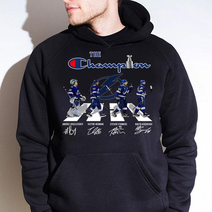 Tampa Bay Lightning Abbey Road Signature The Champion t-shirt hoodie