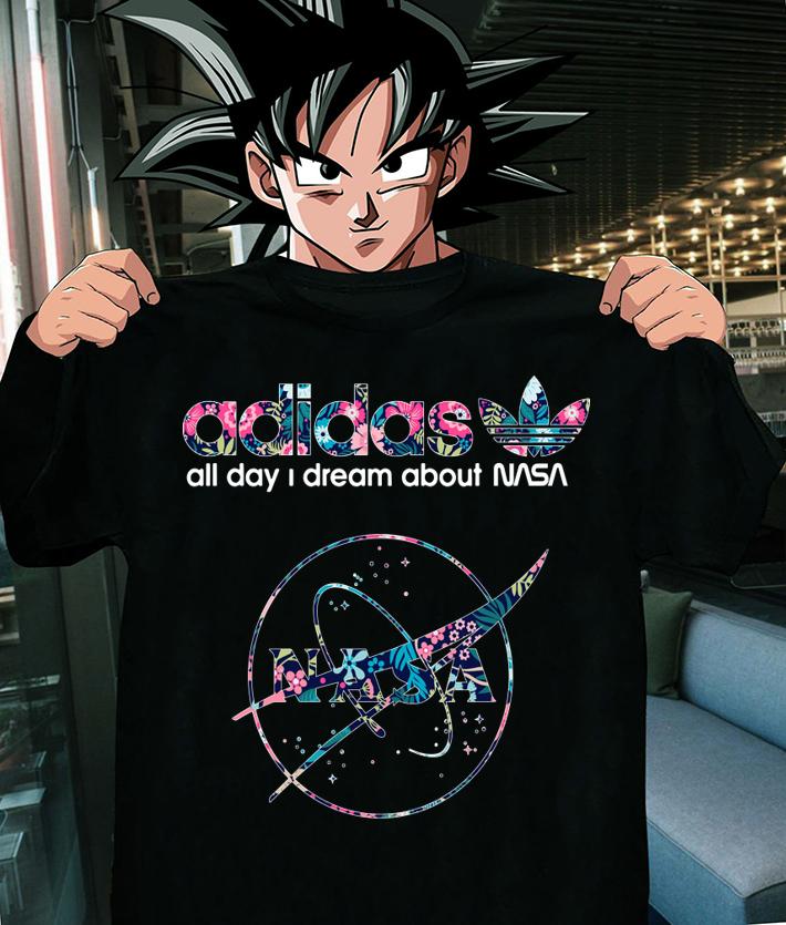 Original adidas all day I dream about Nasa t-shirt shirt