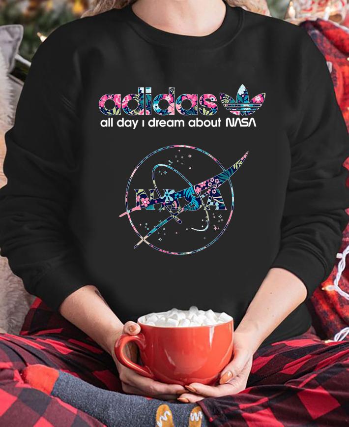 Original adidas all day I dream about Nasa t-shirt sweatshirt