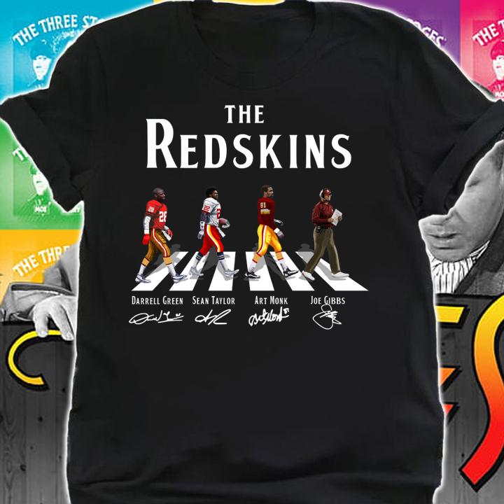 The Washington Redskins Abbey Road team players signatures t-shirt shirt