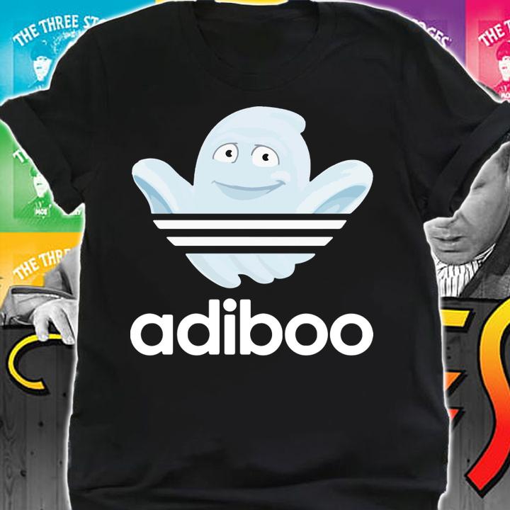 Logo Adidas Adiboo Ghost Boo Halloween t-shirt shirt