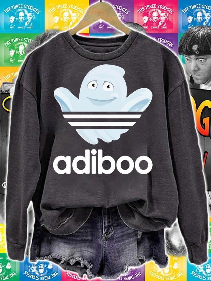 Logo Adidas Adiboo Ghost Boo Halloween t-shirt sweatshirt