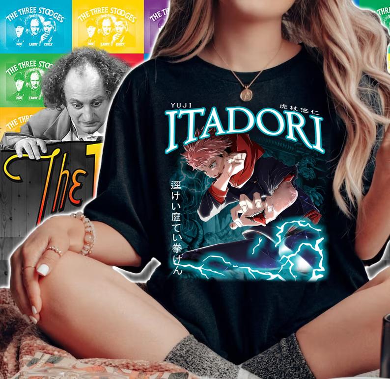 Yuji Itadori Shirt, Jujutsu Kaisen Itadori t-shirt woman shirt