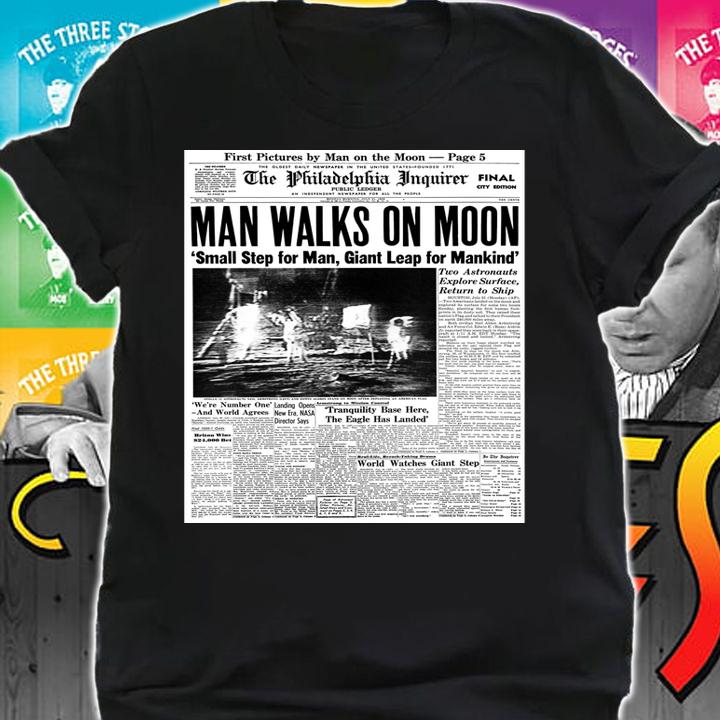 Apollo 11 50th Anniversary Moon Landing 1969 Newspaper t-shirt shirt
