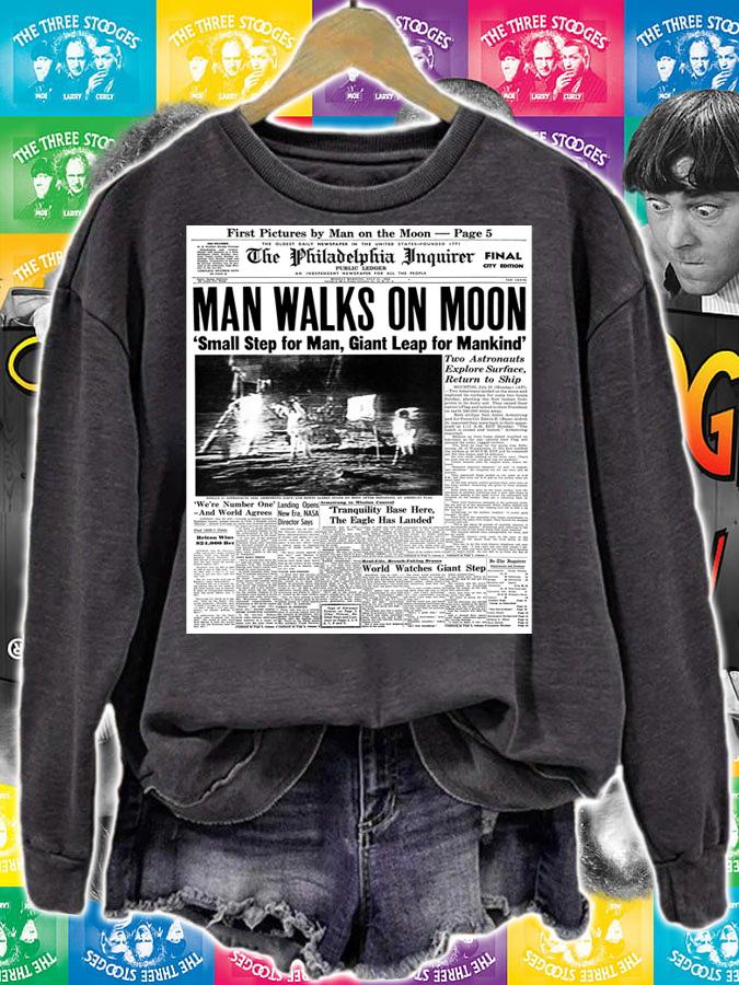 Apollo 11 50th Anniversary Moon Landing 1969 Newspaper t-shirt sweatshirt