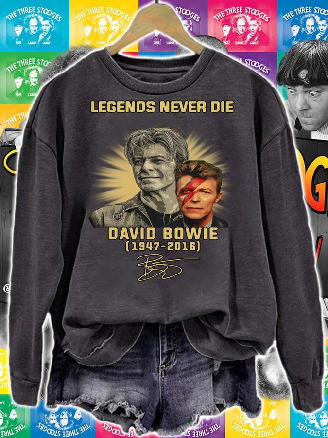 Legends Never Die David Bowie 1947-2016 Signed t-shirt sweatshirt