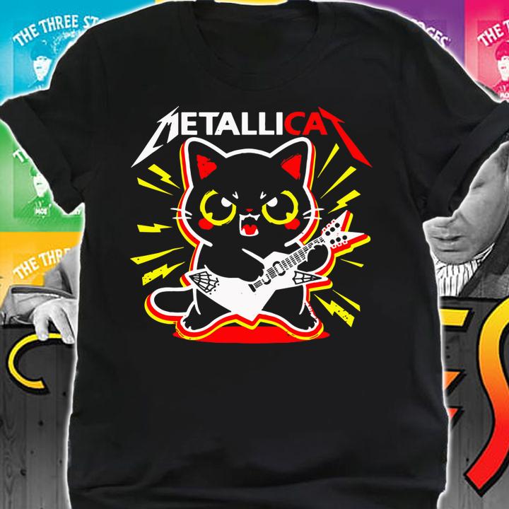 Metallicat Funny Cat Rock 90s Meow For Music Band Of Friend Shirt, Metallicat t-shirt shirt