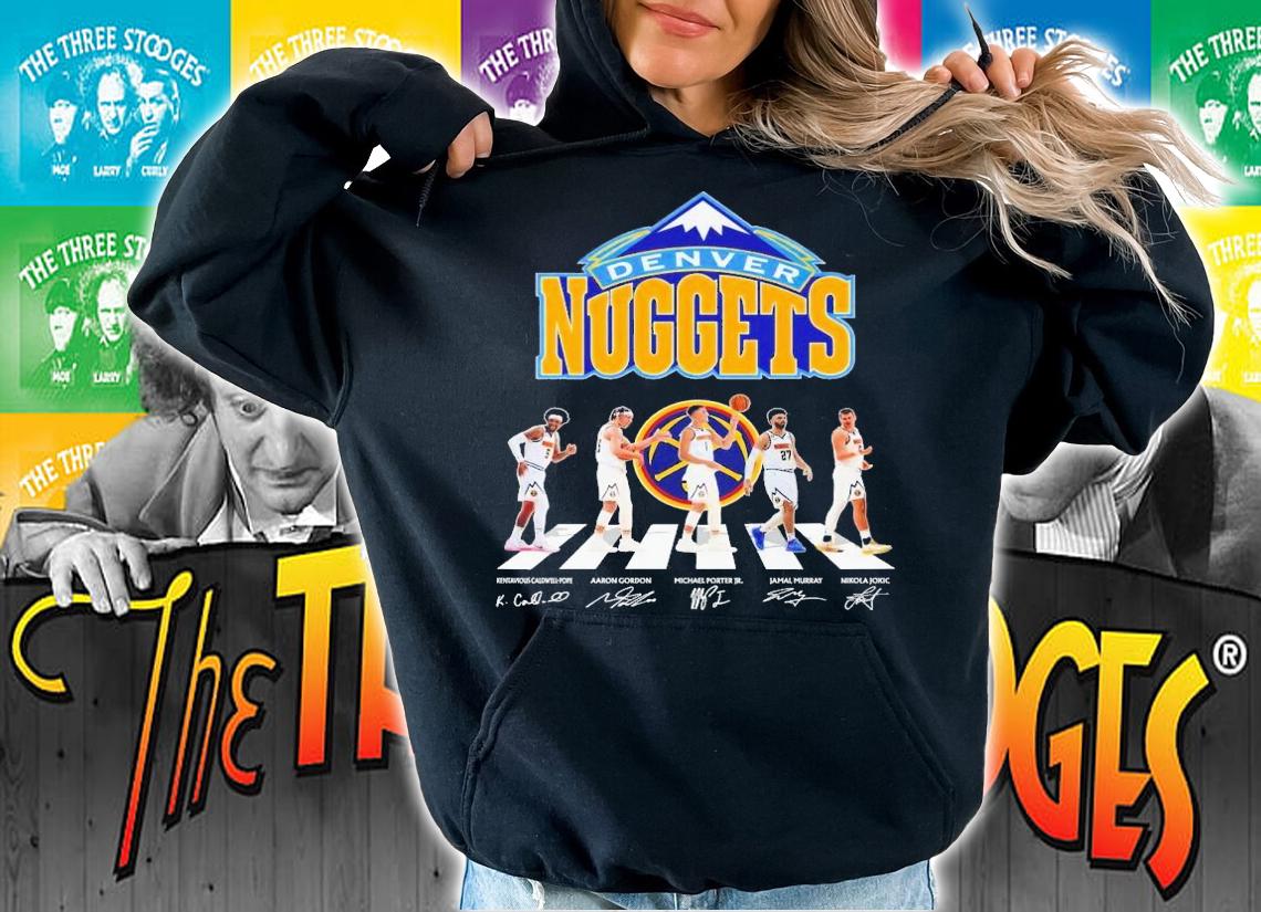 Denver Nuggets Abbey Road signatures 2023 t-shirt hoodie
