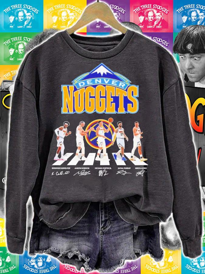 Denver Nuggets Abbey Road signatures 2023 t-shirt sweatshirt