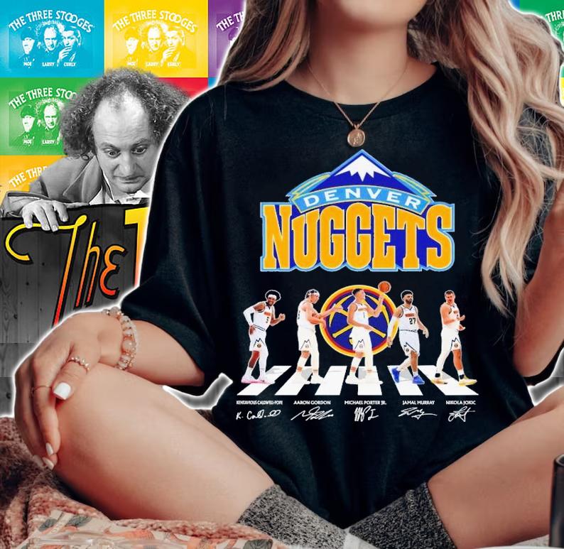 Denver Nuggets Abbey Road signatures 2023 t-shirt woman shirt