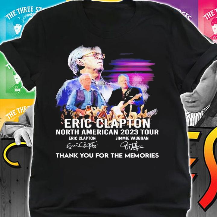 Eric Clapton North American 2023 Tour thank you for the memories t-shirt shirt