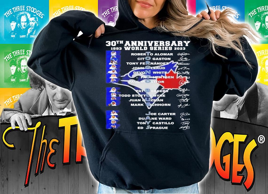 30th anniversary 1993 2023 World Series Toronto Blue Jays signatures shirt t-shirt hoodie