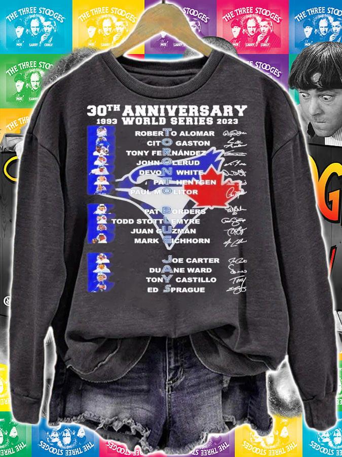 30th anniversary 1993 2023 World Series Toronto Blue Jays signatures shirt t-shirt sweatshirt