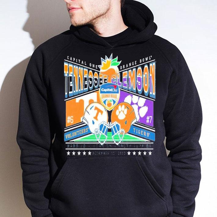 2022 Orange Bowl Match Up Tennessee Volunteers and Clemson Tigers shirt t-shirt hoodie