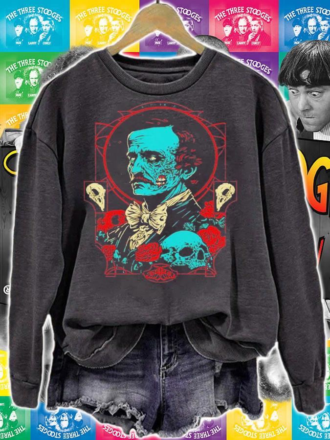 Horrific Portrait Edgar Allan Poe shirt t-shirt sweatshirt