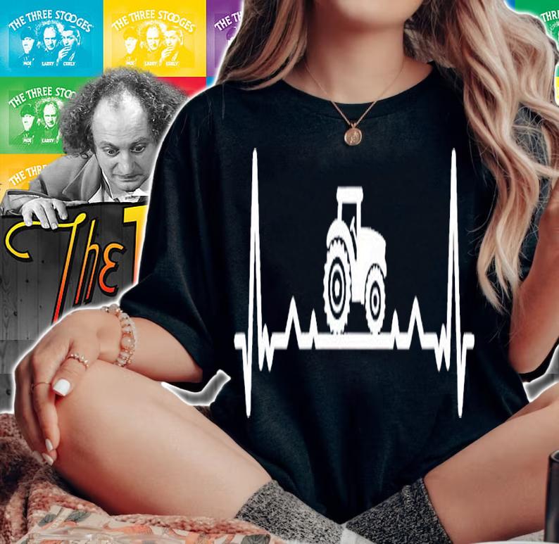Heartbeat Tractor shirt t-shirt woman shirt
