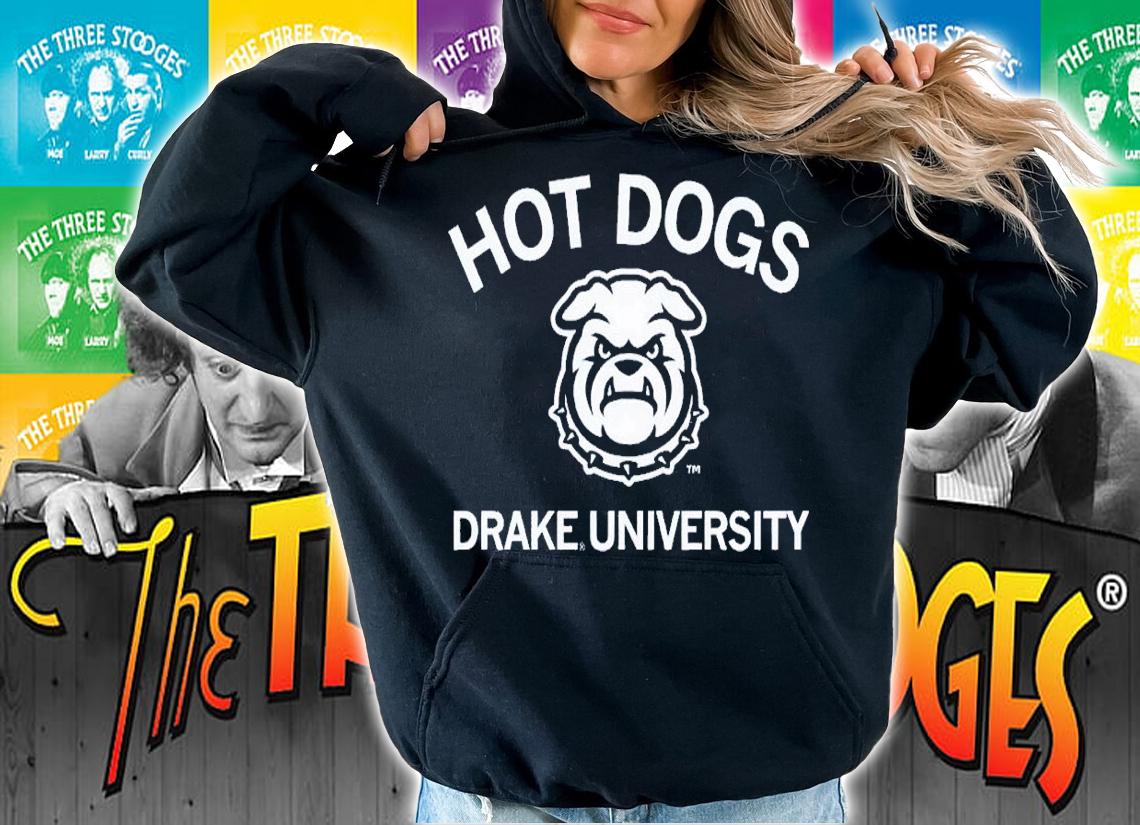 Hot dogs Drake University shirt t-shirt hoodie