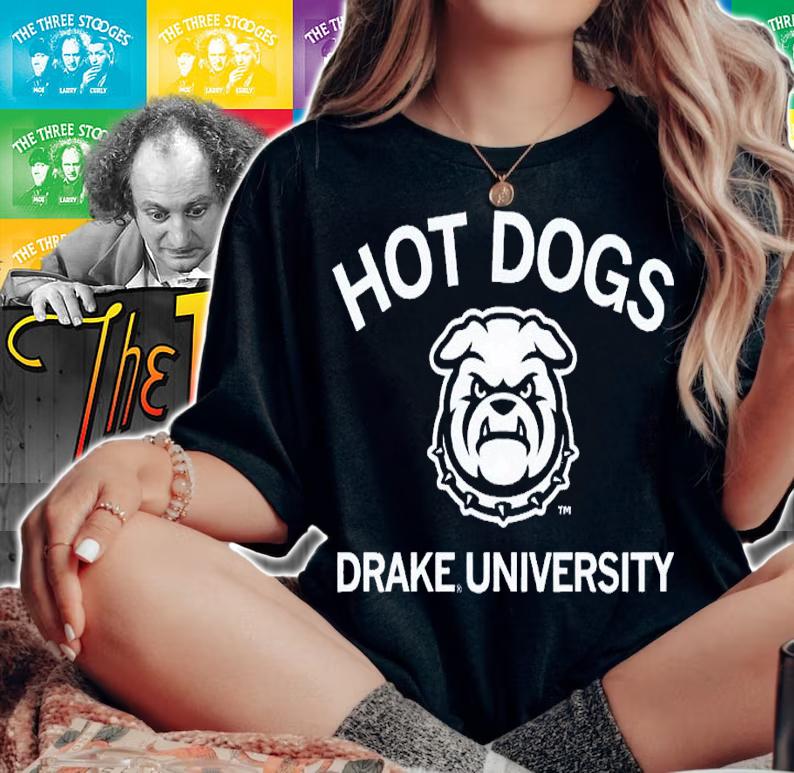 Hot dogs Drake University shirt t-shirt woman shirt