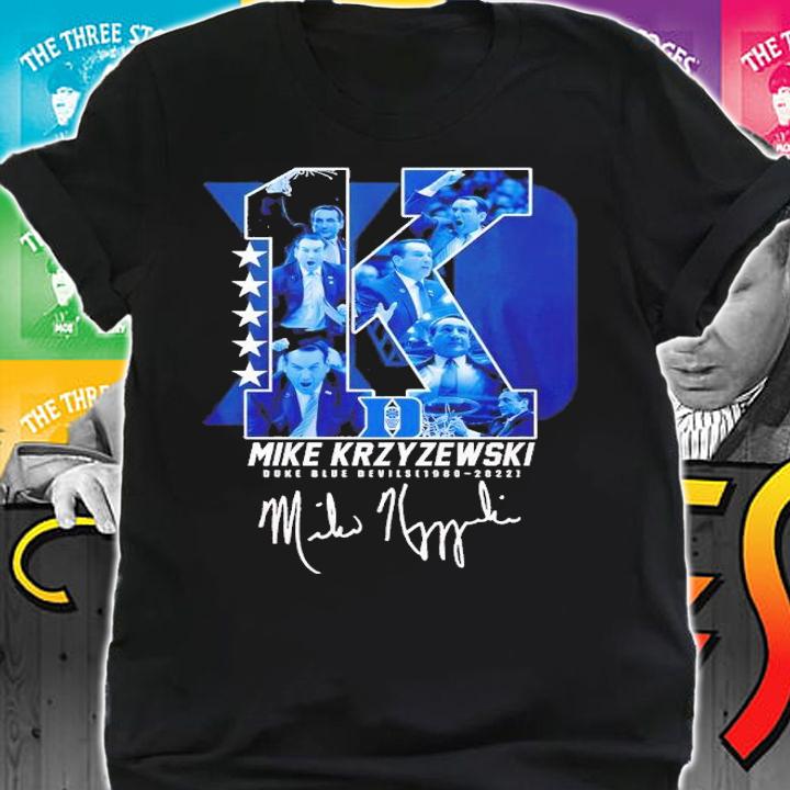 Mike Krzyzewski Duke Blue Devils 1980 2022 signature shirt t-shirt