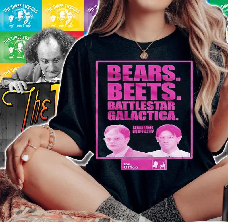 The Office Bears Beets Battlestar Galactica shirt t-shirt woman shirt