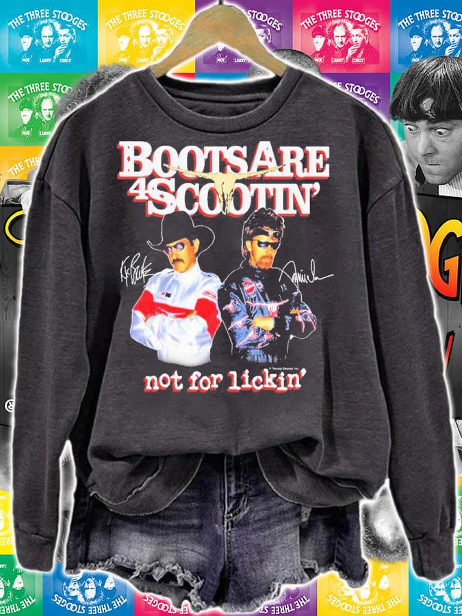 Boots Ain't For Lickin' shirt t-shirt
