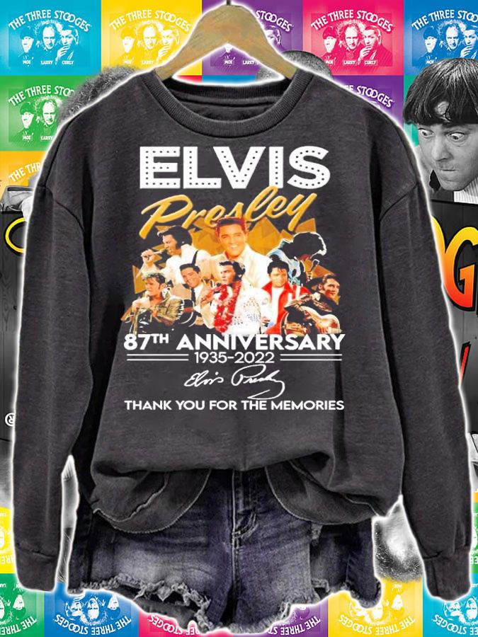 Elvis Presley 87th anniversary 1935 2022 thank you for the memories shirt t-shirt