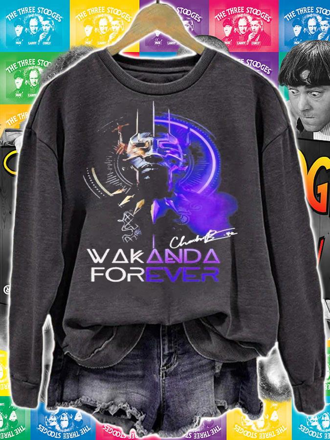 Wakanda Forever Chadwick Boseman signature shirt t-shirt