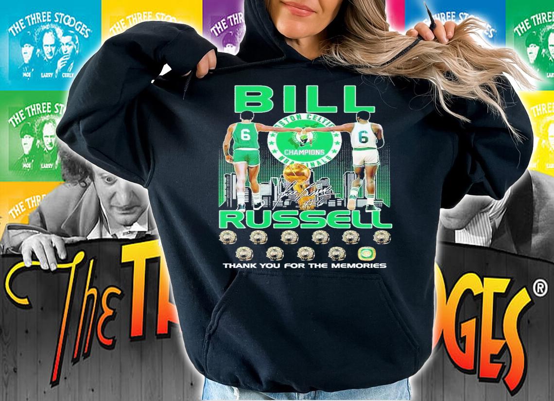 Boston Celtics Bill Russell thank you for the memories shirt t-shirt