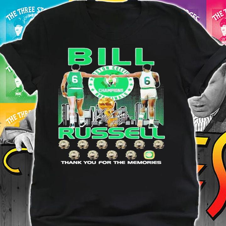 Boston Celtics Bill Russell thank you for the memories shirt t-shirt