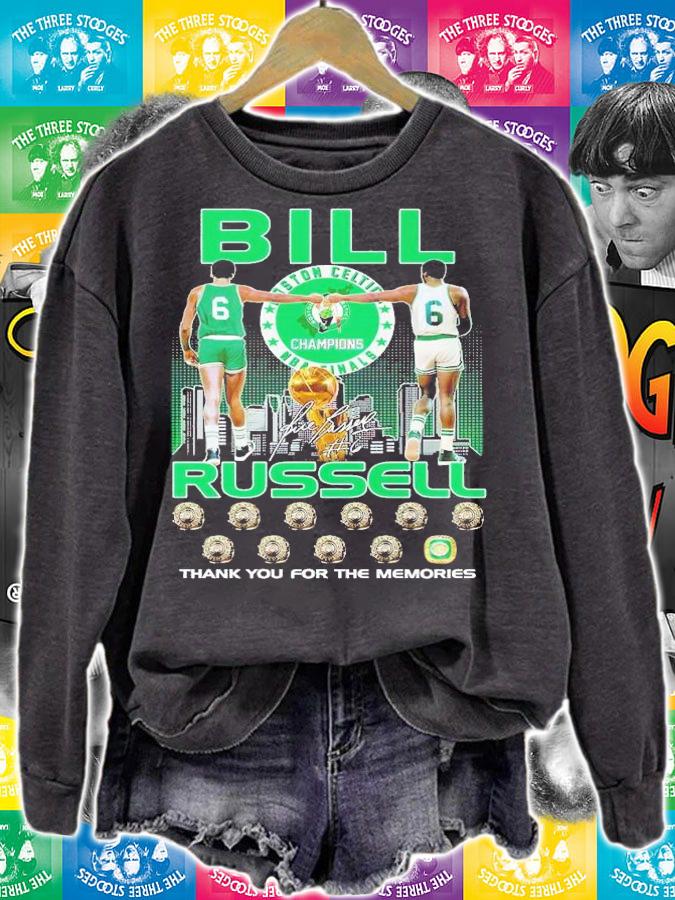 Boston Celtics Bill Russell thank you for the memories shirt t-shirt
