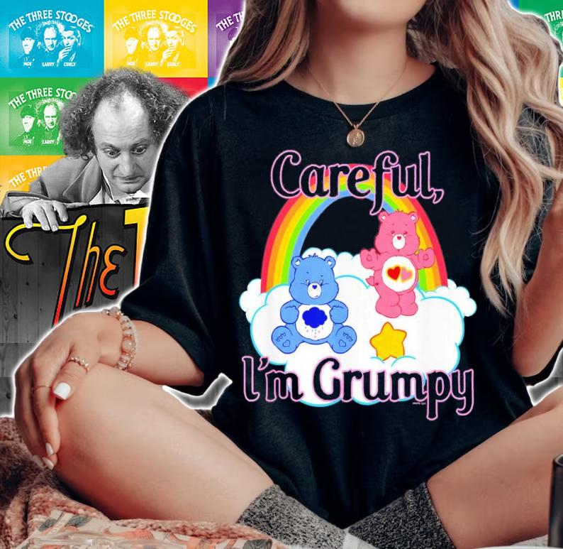 Care Bears Careful I'm Grumpy T-Shirt t-shirt woman shirt