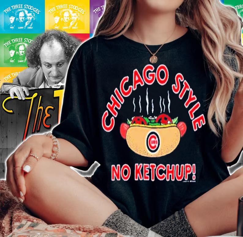 Chicago Cubs Chicago Style No Ketchup Hot Dog Shirt t-shirt