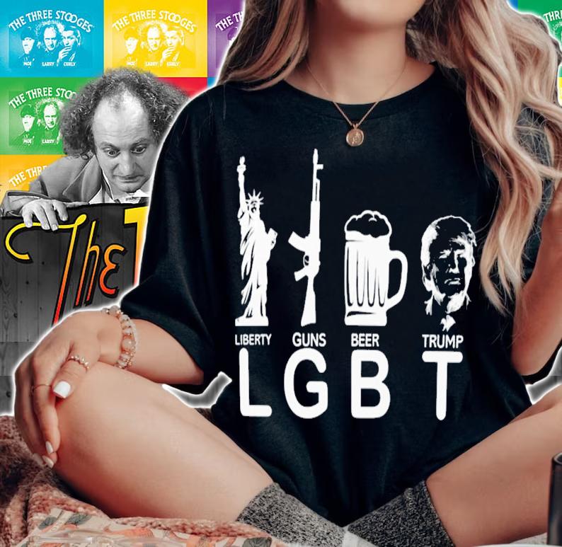 Lil Nas X Lgbt Liberty Guns Beer Donald Trump T-Shirt t-shirt