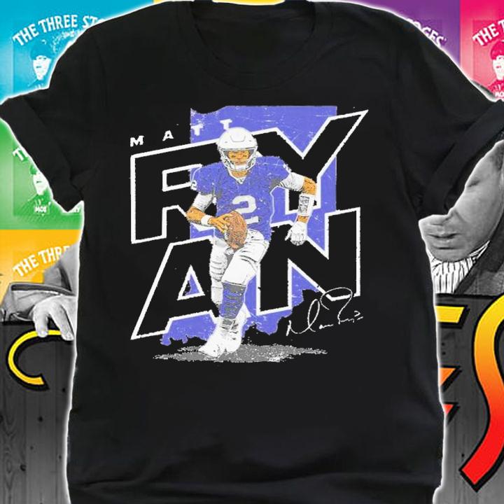 Matt Ryan Indianapolis Player Map Football Shirt t-shirt