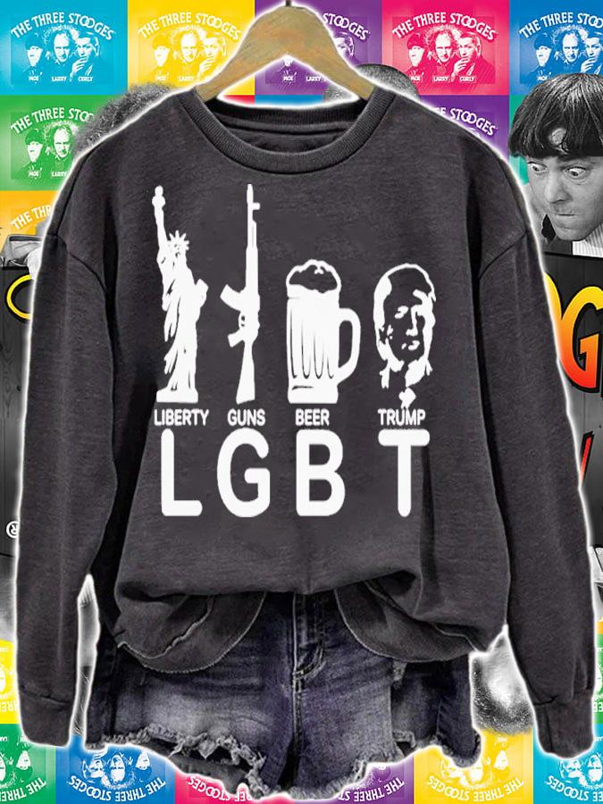 LGBT Liberty Guns Beer Trump Shirt t-shirt sweatshirt