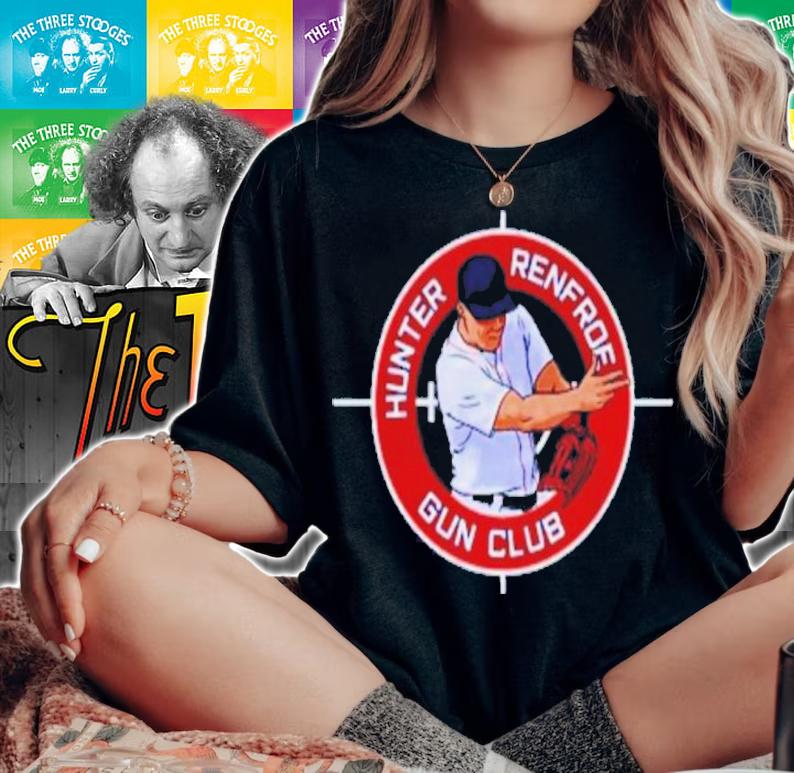 MLB Milwaukee Brewers Hunter Renfroe Gun Club Shirt t-shirt woman shirt