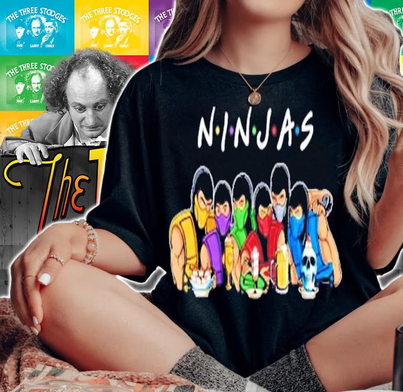 Ninjas Friends TV show shirt t-shirt woman shirt