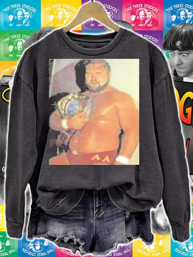80s Rasslin The Enforcer Double A Shirt t-shirt