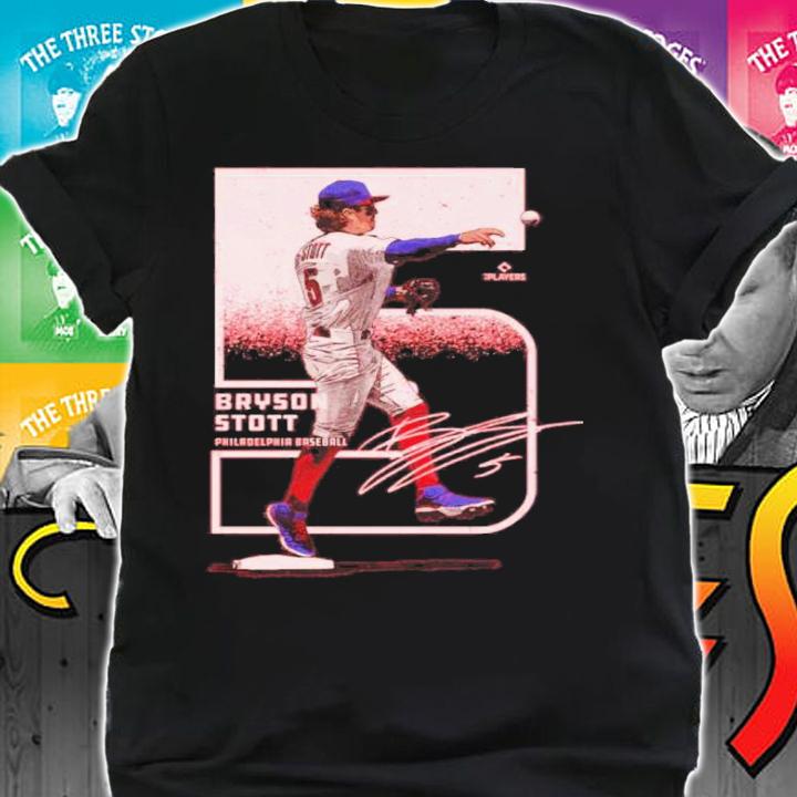 Bryson Stott Philadelphia Outline Baseball Signatures Shirt t-shirt