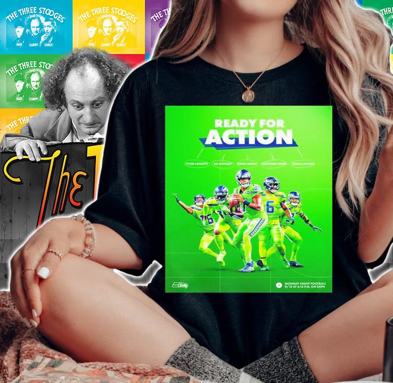 Seattle Seahawks Ready For Action Green In NFL Shirt t-shirt woman shirt