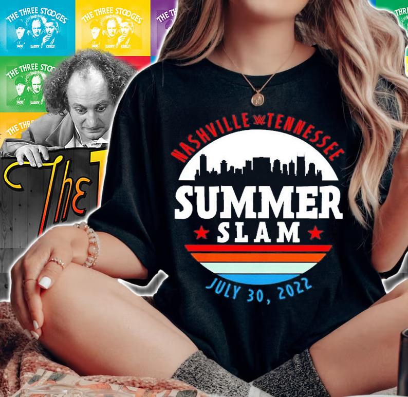 SummerSlam Skyline T-Shirt 2022 t-shirt woman shirt