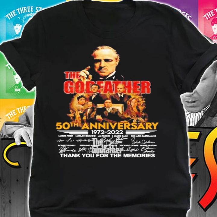 The Godfather 50th annivesary 1972 2022 thank you for the memories shirt t-shirt shirt