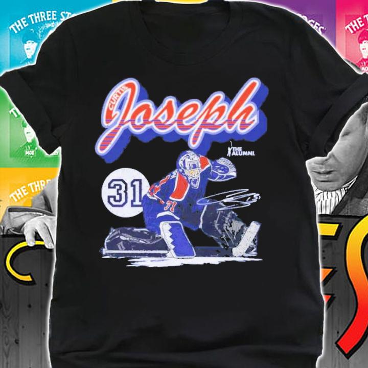Curtis Joseph Edmonton Retro Script Hockey Signatures Shirt t-shirt