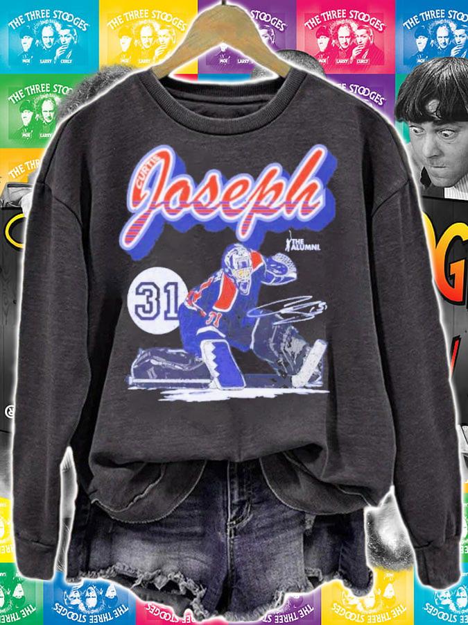 Curtis Joseph Edmonton Retro Script Hockey Signatures Shirt t-shirt