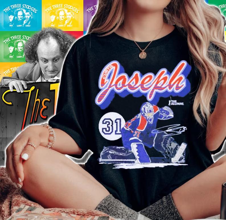 Curtis Joseph Edmonton Retro Script Hockey Signatures Shirt t-shirt