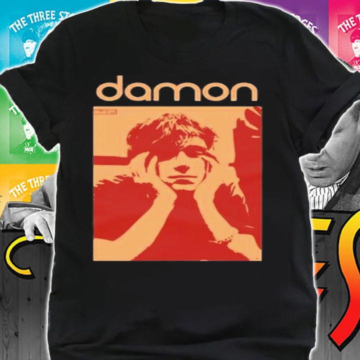 Damon Albarn Blur Band Two Tone Design T-Shirt t-shirt shirt