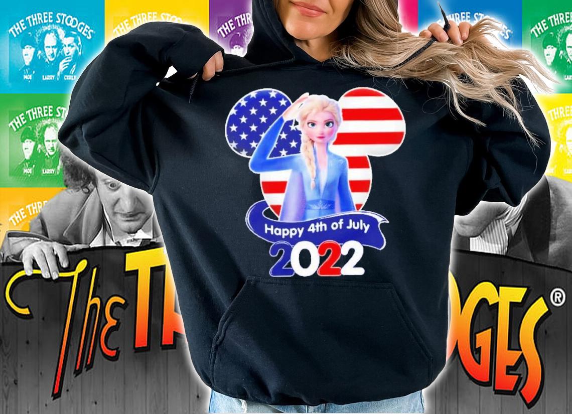 Elsa Queen Frozen 4th Of July Colorful Disney Graphic Cartoon Shirt t-shirt